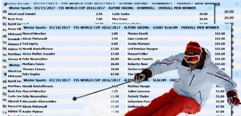 live alpine skiing betting markets